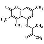 CAS#: 670243-42-2， 3,4,7-Trimethyl-5-[(3-oxo-2-butanyl)oxy]-2H-chromen-2-one
