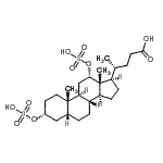 CAS#: 67030-51-7， (3alpha,5beta,12alpha)-3,12-Bis(sulfooxy)cholan-24-oic acid