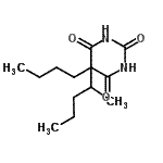 CAS#: 67050-48-0， 5-Butyl-5-(2-pentanyl)-2,4,6(1H,3H,5H)-pyrimidinetrione
