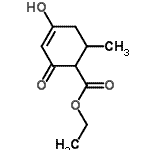 CAS#: 67174-68-9， ethyl 4-hydroxy-6-methyl-2-oxo-cyclohex-3-ene-1-carboxylate