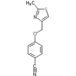 CAS#: 671754-28-2， 4-[(2-Methyl-1,3-thiazol-4-yl)methoxy]benzonitrile
