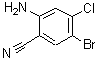 结构式 CAS# 671795-60-1, 2-氨基-5-溴-4-氯-苯甲腈