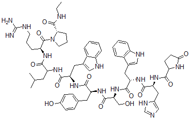 CAS#: 67190-19-6， (D-Trp(6)-Pro(9))-Lhrh Ethylamide