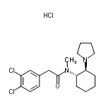 CAS#: 67198-19-0， 2-(3,4-Dichlorophenyl)-N-methyl-N-[(1S,2S)-2-(1-pyrrolidinyl)cyclohexyl]acetamide hydrochloride (1:1)