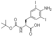CAS#: 67230-47-1， 4-Amino-N-[(1,1-Dimethylethoxy)Carbonyl]-3,5-Diiodo-L-Phenylalanine