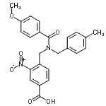 CAS#: 672310-25-7， 4-{[(4-Methoxybenzoyl)(4-methylbenzyl)amino]methyl}-3-nitrobenzoic acid