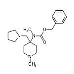 CAS#: 672310-27-9， Benzyl methyl[1-methyl-4-(1-pyrrolidinylmethyl)-4-piperidinyl]carbamate