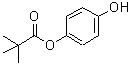 structure of CAS# 67258-88-2, 2,2-Dimethyl-Propanoic Acid 4-Hydroxyphenyl Ester;Propanoic Acid, 2,2-Dimethyl-, 4-Hydroxyphenyl Ester;Pivalic Acid, P-Hydroxyphenyl Ester (6CI)