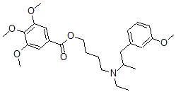 CAS#: 67293-29-2， 3,4,5-Trimethoxybenzoic Acid 4-[Ethyl(3-Methoxy-alpha-Methylphenethyl)Amino]Butyl Ester