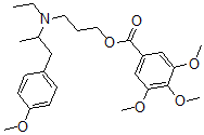 CAS#: 67293-48-5， 3,4,5-Trimethoxybenzoic Acid 3-[Ethyl(4-Methoxy-alpha-Methylphenethyl)Amino]Propyl Ester