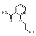 CAS#: 672957-98-1， 2-(2-Hydroxyethoxy)nicotinic acid