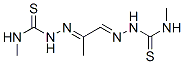 structure of CAS# 673-68-7, Pyruvaldehyde Bis(N4-Methylthiosemicarbazone);3-Methyl-1-[1-(Methylcarbamothioylhydrazinylidene)Propan-2-Ylideneamino]Thiourea;3-Methyl-1-[[(2E)-1-Methyl-2-(Methylcarbamothioylhydrazono)Ethylidene]Amino]Thiourea;3-Methyl-1-[[1-Methyl-2-(Methylcarbamothioylhydrazono)Ethylidene]Amino]Thiourea