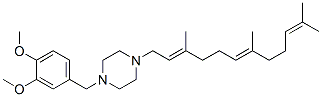 CAS 登录号：67351-18-2， 1-(3,4-二甲氧基苄基)-4-(3,7,11-三甲基-2,6,10-十二碳三烯基)哌嗪
