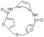 CAS 登录号：67364-57-2， 22,23-二氧杂-9-硫杂-2,16-二氮杂四环[15.2.2.14,7.111,14]二十三碳-4,6,11,13,17,19(1),20-七烯-3,15-二酮