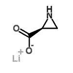 structure of CAS# 67413-27-8, Lithium (2S)-2-aziridinecarboxylate;L-Aziridine-2-carboxylic acid lithium salt;Lithium L-aziridine-2-carboxylate;11558_FLUKA