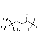 CAS#: 674304-59-7， 1,1,1-Trifluoro-3-[(2-methyl-2-propanyl)sulfanyl]acetone