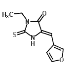 CAS#: 674788-63-7， (5Z)-3-Ethyl-5-(3-furylmethylene)-2-thioxo-4-imidazolidinone