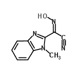CAS#: 67483-51-6， (2Z)-(Hydroxyimino)(1-methyl-1H-benzimidazol-2-yl)acetonitrile