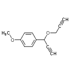 CAS#: 675582-57-7， 1-Methoxy-4-[1-(2-propyn-1-yloxy)-2-propyn-1-yl]benzene