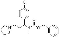 CAS#: 675602-82-1， Benzyl [1-(4-chlorophenyl)-3-(1-pyrrolidinyl)propyl]methylcarbamate