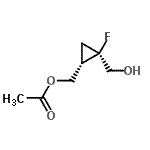 CAS#: 676329-14-9， [(1S,2R)-2-Fluoro-2-(hydroxymethyl)cyclopropyl]methyl acetate