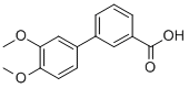 structure of CAS# 676348-31-5, 3',4'-Dimethoxybiphenyl-3-Carboxylic Acid;Zinc02574077