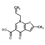 CAS#: 67637-73-4， 7-Allyl-2-methyl-4-oxo-4,7-dihydrothieno[2,3-b]pyridine-5-carboxylic acid