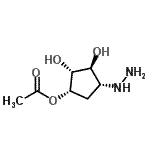 CAS#: 676448-42-3， (1S,2R,3S,4R)-4-Hydrazino-2,3-dihydroxycyclopentyl acetate