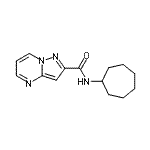 CAS#: 676538-07-1， N-Cycloheptylpyrazolo[1,5-a]pyrimidine-2-carboxamide