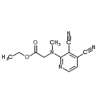 CAS#: 676601-84-6， Ethyl N-(3,4-dicyano-2-pyridinyl)-N-methylglycinate