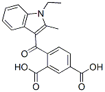 CAS#: 67697-32-9， 4-[(1-Ethyl-2-Methyl-1H-Indol-3-Yl)Carbonyl]Isophthalic Acid