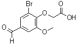 CAS#: 677012-43-0， (2-Bromo-4-formyl-6-methoxyphenoxy)acetic acid