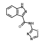 CAS#: 677701-95-0， N-(1,3,4-Thiadiazol-2-yl)-1H-indazole-3-carboxamide