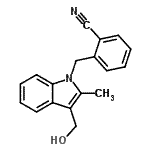 CAS#: 677732-50-2， 2-{[3-(Hydroxymethyl)-2-methyl-1H-indol-1-yl]methyl}benzonitrile