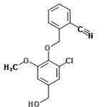 CAS#: 677760-66-6， 2-{[2-Chloro-4-(hydroxymethyl)-6-methoxyphenoxy]methyl}benzonitrile