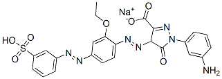CAS#: 67786-19-0， 1-(3-Aminophenyl)-4-((2-Ethoxy-4-((3-Sulfophenyl)Azo)Phenyl)Azo)-4,5-Dihydro-5-Oxo-1H-Pyrazole-3-Carboxylic Acid Monosodium Salt