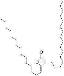 CAS 登录号：67845-95-8， 3-十六烷基-4-十五烷亚基氧杂环丁-2-酮