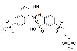 CAS#: 67846-60-0， 6-(Methylamino)-5-[[2-Sulpho-4-[[2-(Sulphooxy)Ethyl]Sulphonyl]Phenyl]Azo]Naphthalene-2-Sulphonic Acid