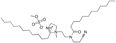 CAS#: 67874-12-8， 1-[2-[(2-Cyanoethyl)(1-Oxododecyl)Amino]Ethyl]-4,5-Dihydro-1-Methyl-2-Undecyl-1H-Imidazolium Methyl Sulphate
