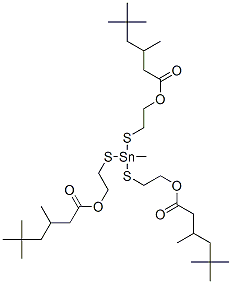 CAS#: 67874-45-7， Tris(3,5,5-Trimethylhexanoic Acid)(Methylstannylidyne)Tris(Thio-2,1-Ethanediyl) Ester