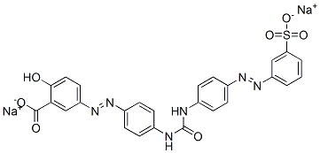 CAS#: 67874-59-3， Disodium 5-[[4-[[[[4-[(3-Sulphonatophenyl)Azo]Phenyl]Amino]Carbonyl]Amino]Phenyl]Azo]Salicylate