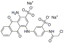 CAS#: 67875-10-9， Disodium 1-Amino-4-[4-[(Chloroacetyl)Amino]-3-Sulphonatoanilino]-9,10-Dihydro-9,10-Dioxoanthracene-2-Sulphonate