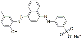 CAS#: 67875-21-2， Sodium 3-[[4-[(2-Hydroxy-5-Methylphenyl)Azo]-1-Naphthyl]Azo]Benzenesulphonate