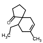 CAS#: 678981-08-3， 10-Ethyl-8-methylspiro[4.5]dec-7-en-1-one