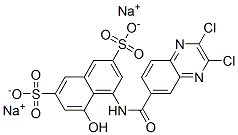 CAS#: 67905-53-7， Disodium 4-[[(2,3-Dichloro-6-Quinoxalinyl)Carbonyl]Amino]-5-Hydroxynaphthalene-2,7-Disulphonate