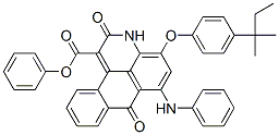 CAS#: 67906-37-0， 4-[4-(1,1-Dimethylpropyl)Phenoxy]-2,7-Dihydro-2,7-Dioxo-6-(Phenylamino)-3H-Dibenz[f,ij]Isoquinoline-1-Carboxylic Acid Phenyl Ester