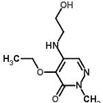 CAS#: 67911-04-0， 4-Ethoxy-5-[(2-hydroxyethyl)amino]-2-methyl-3(2H)-pyridazinone