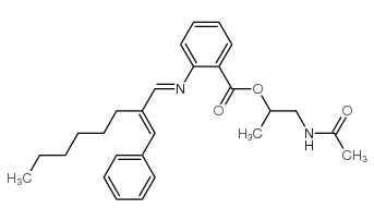 CAS#: 67924-13-4， Methyl 2-((2-(phenylmethylene)octylidene)amino)benzoate
