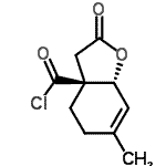 CAS#: 67927-62-2， (3aS,7aR)-6-Methyl-2-oxo-2,3,5,7a-tetrahydro-1-benzofuran-3a(4H)-carbonyl chloride