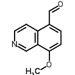 CAS#: 679434-44-7， 8-Methoxy-5-isoquinolinecarbaldehyde